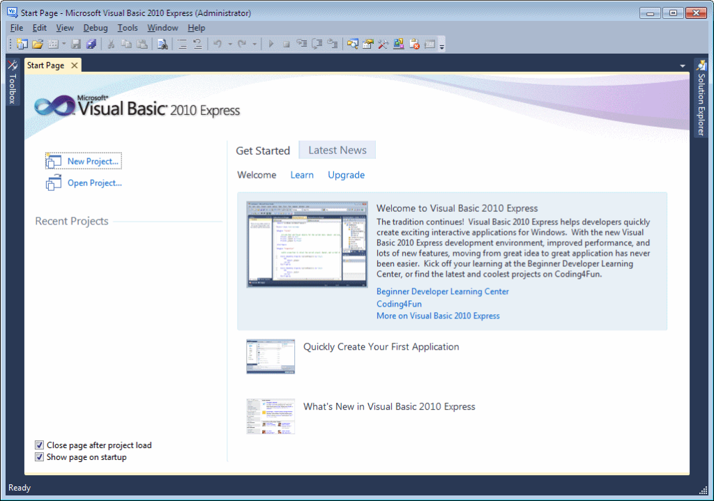 Descargar Visual Basic 2010 Express